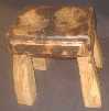 Oak stool 15x15x10 ins 120