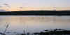Sunset on floods to West. West Dean 4 Nov 00